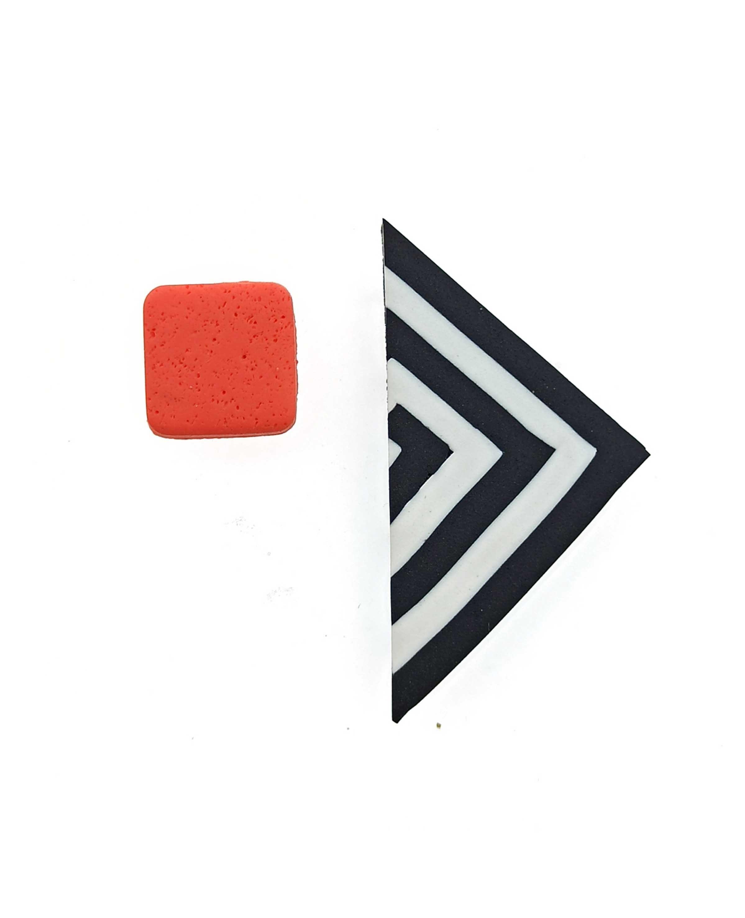 Trio Orange Earrings  - GİKU