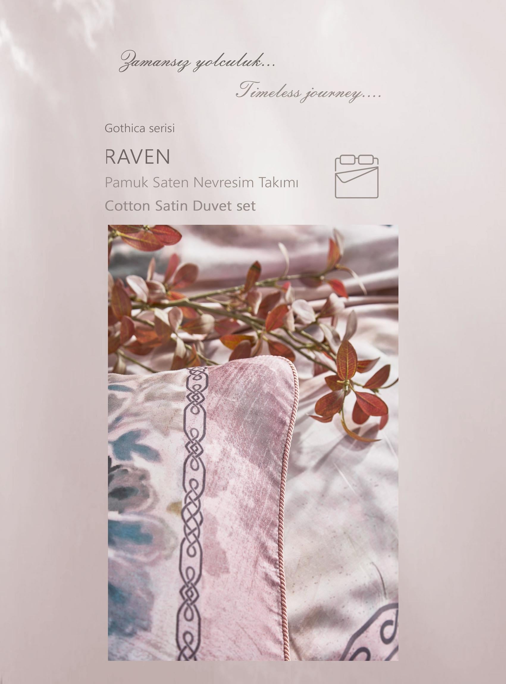 Rawen Pamuk Saten Nevresim Takımı Çift Kişilik