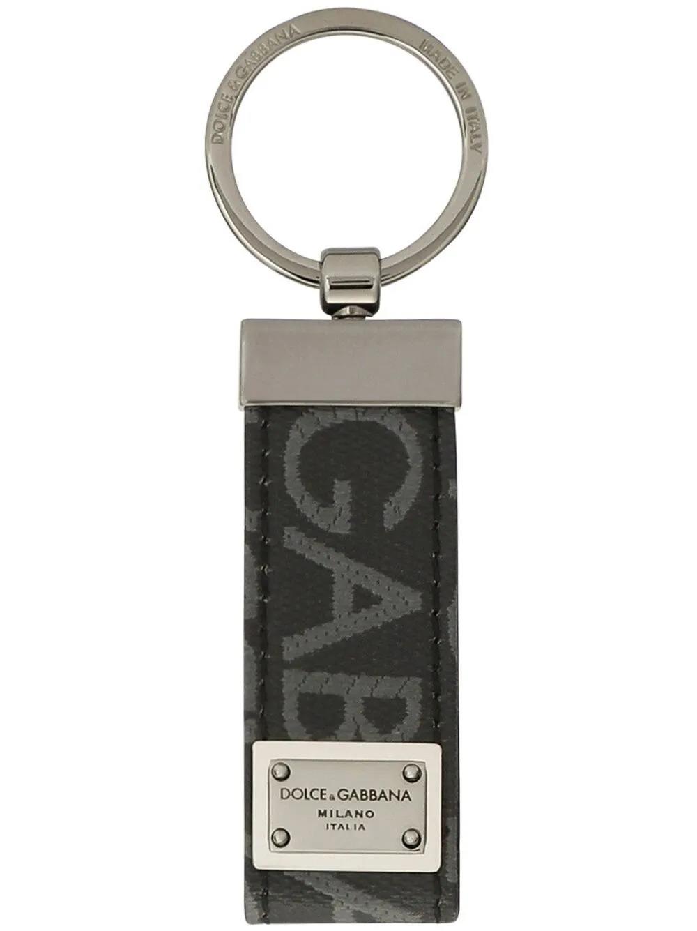 アクセサリー archive DOLCE&GABBANA Square Ring y2k Dolce & Gabbana Logo Jacquard Keyring