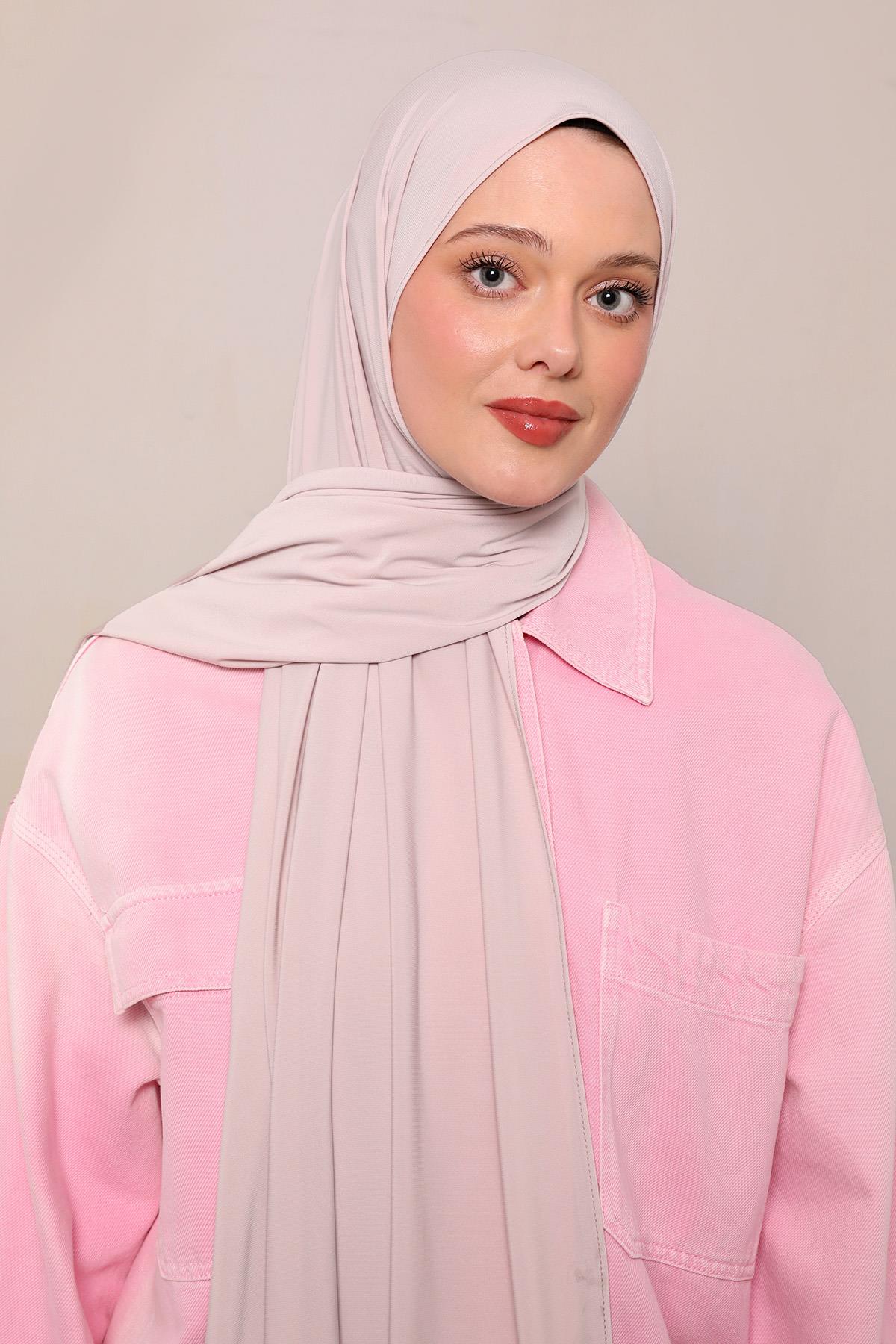 Fivescarf A.Pudra Düz Premium Jersey Şal