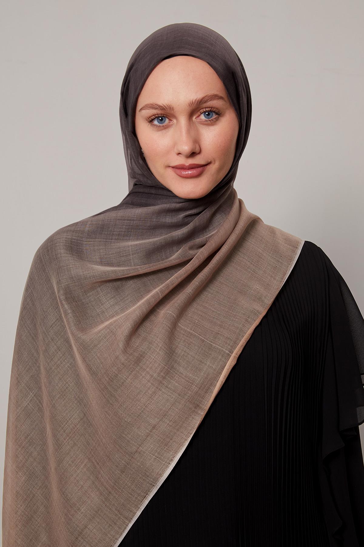 Fivescarf A.Kahve Geçişli Comfort Şal
