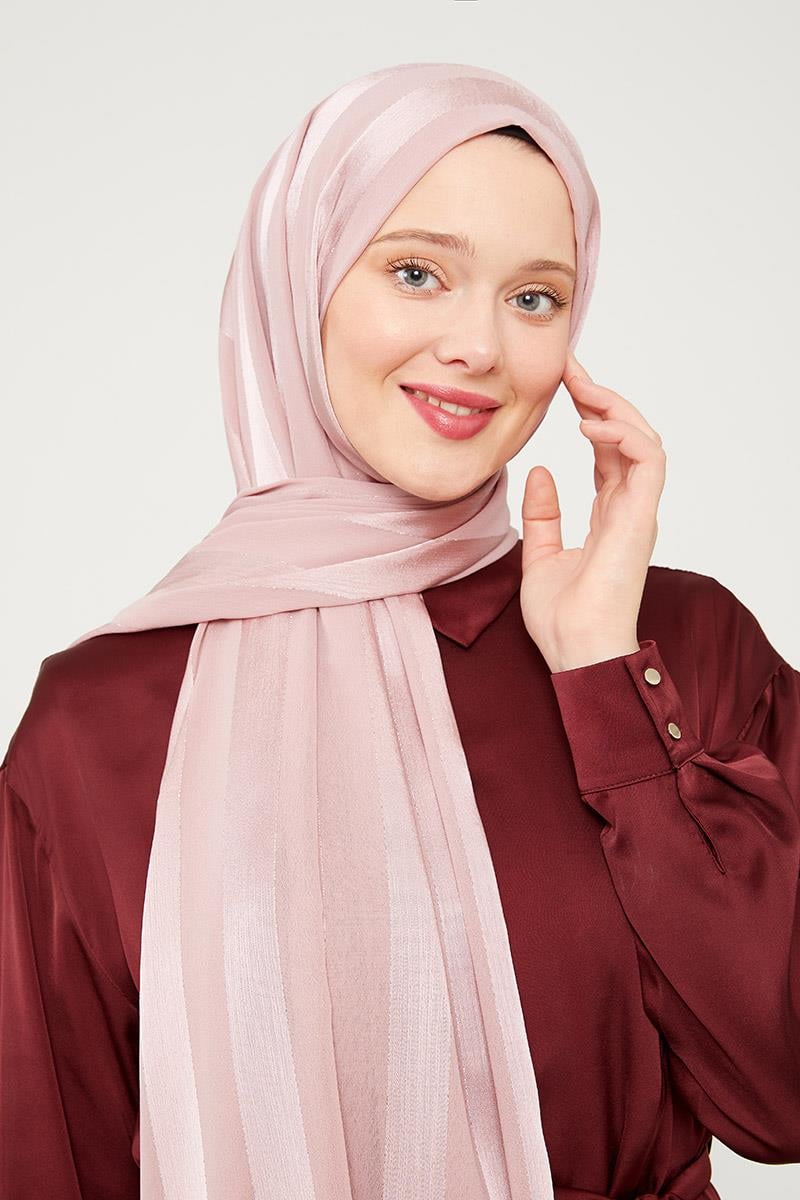 Fivescarf A.Pudra Sim Şeritli Tokyo Şal