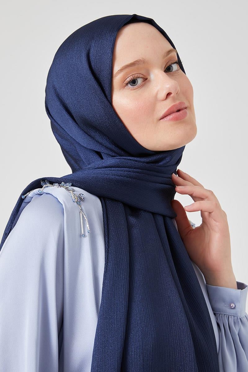 Fivescarf A.Lacivert Crystal Şal