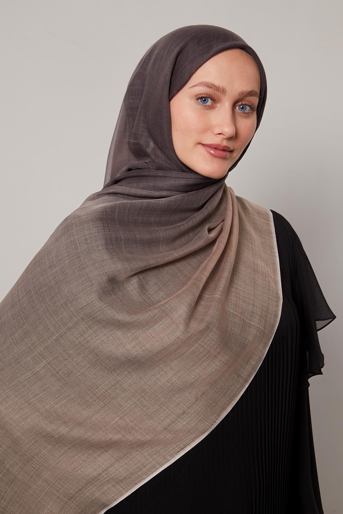 Fivescarf A.Kahve Geçişli Comfort Şal