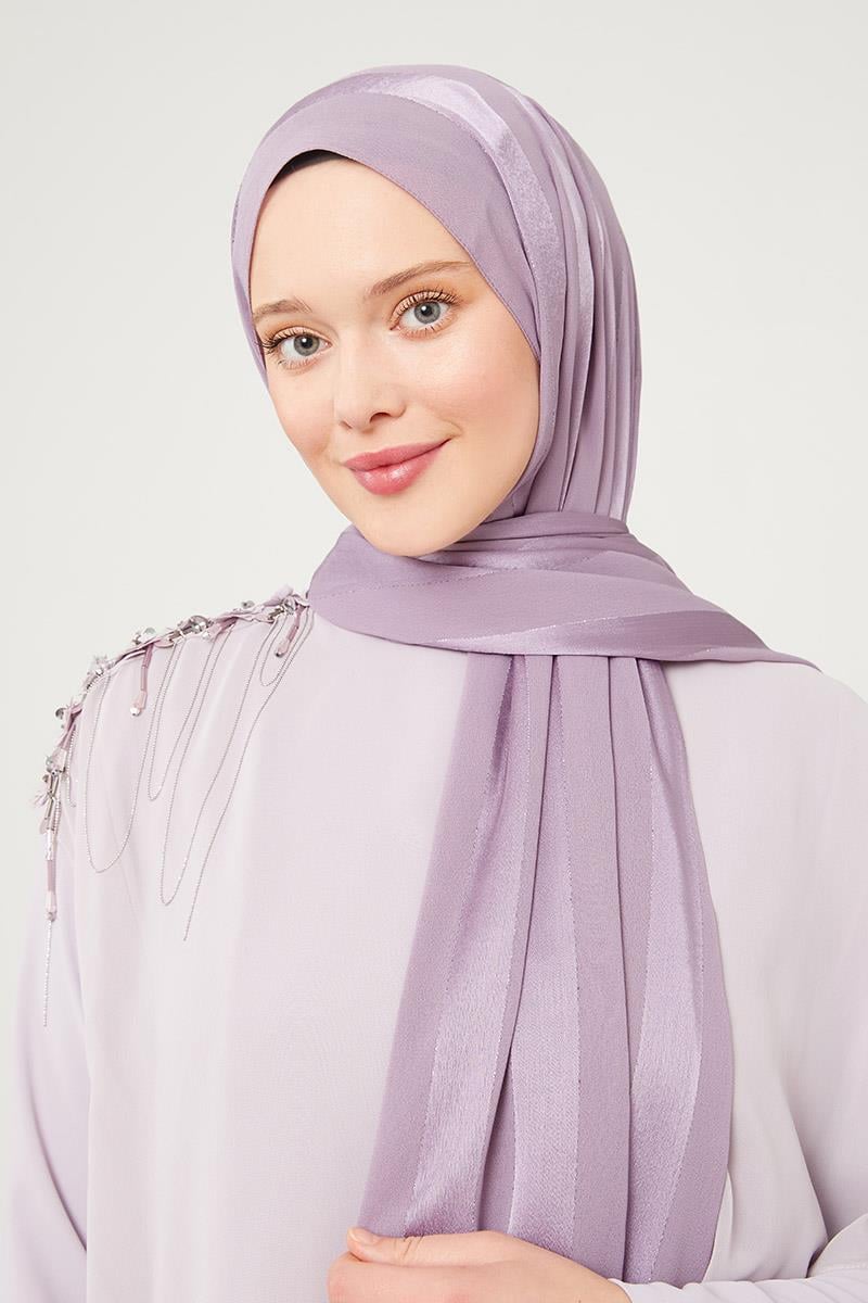 Fivescarf A.Lila Sim Şeritli Tokyo Şal