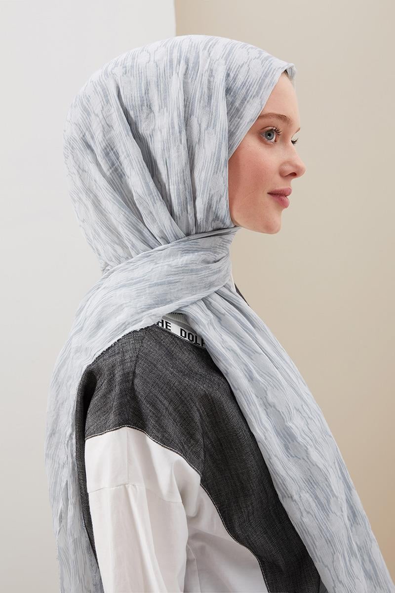Fivescarf Açık Gri Bulut Comfort Line Şal