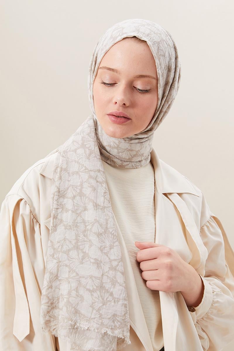 Fivescarf Açık Gri Ortanca Comfort Line Şal
