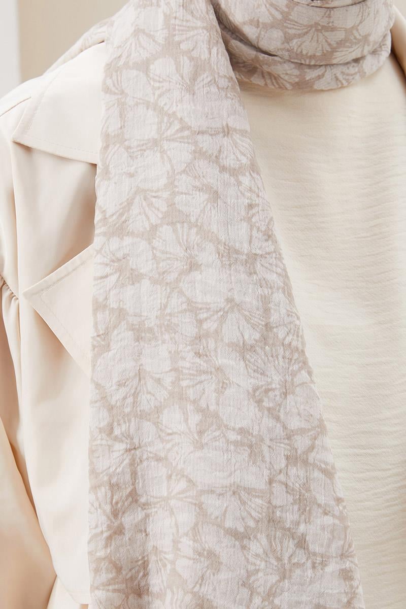 Fivescarf Açık Gri Ortanca Comfort Line Şal