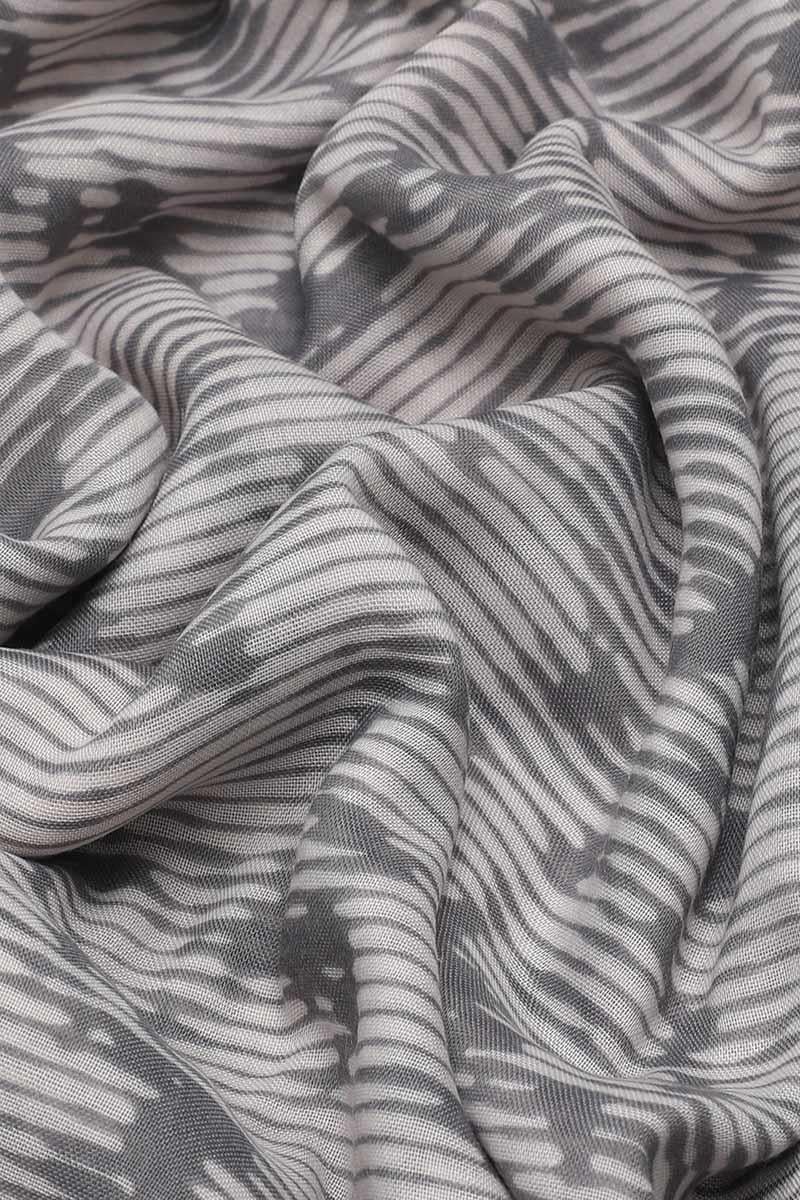 Fivescarf Açık Gri Relax Mermer Desen Şal