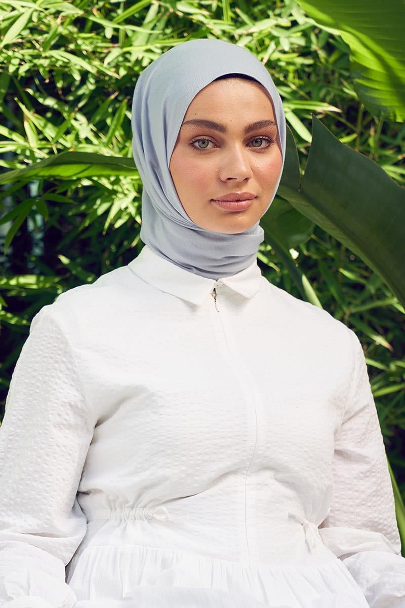 Fivescarf Açık Gri Touch Pamuk Şal