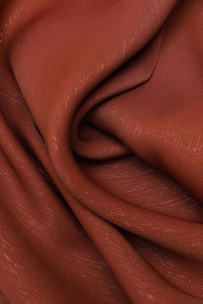 Fivescarf Açık Kahverengi Simli Elmas Abiye Şal