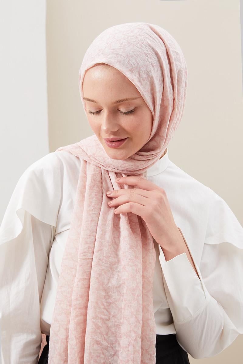 Fivescarf Açık Pembe Morocco Comfort Line Şal