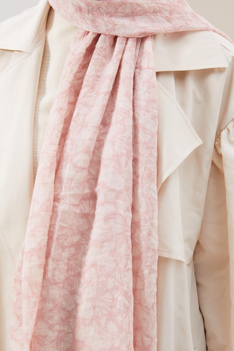 Fivescarf Açık Pembe Ortanca Comfort Line Şal