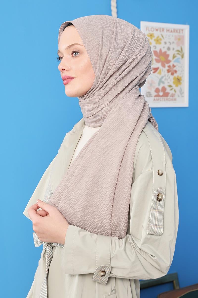 Fivescarf Açık Vizon Harmoni Şal
