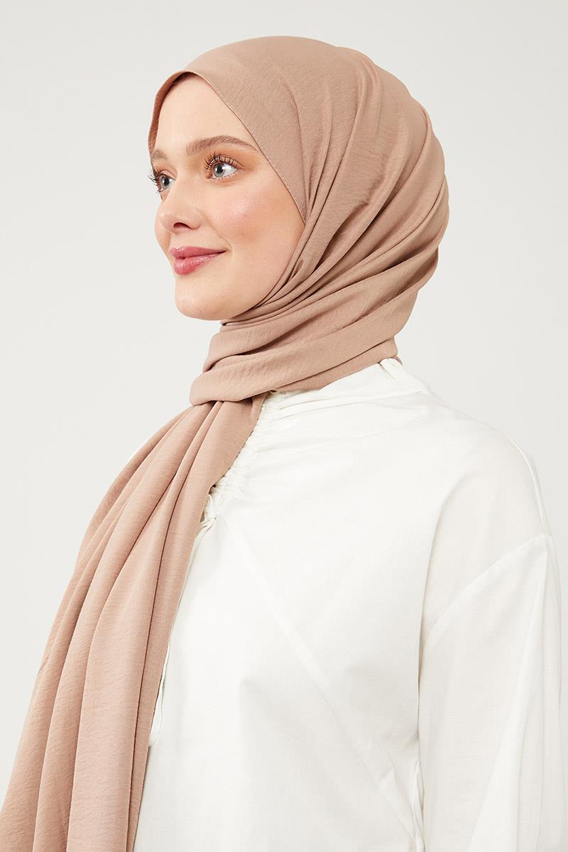 Fivescarf Açık Vizon Pamuk Cazz Şal
