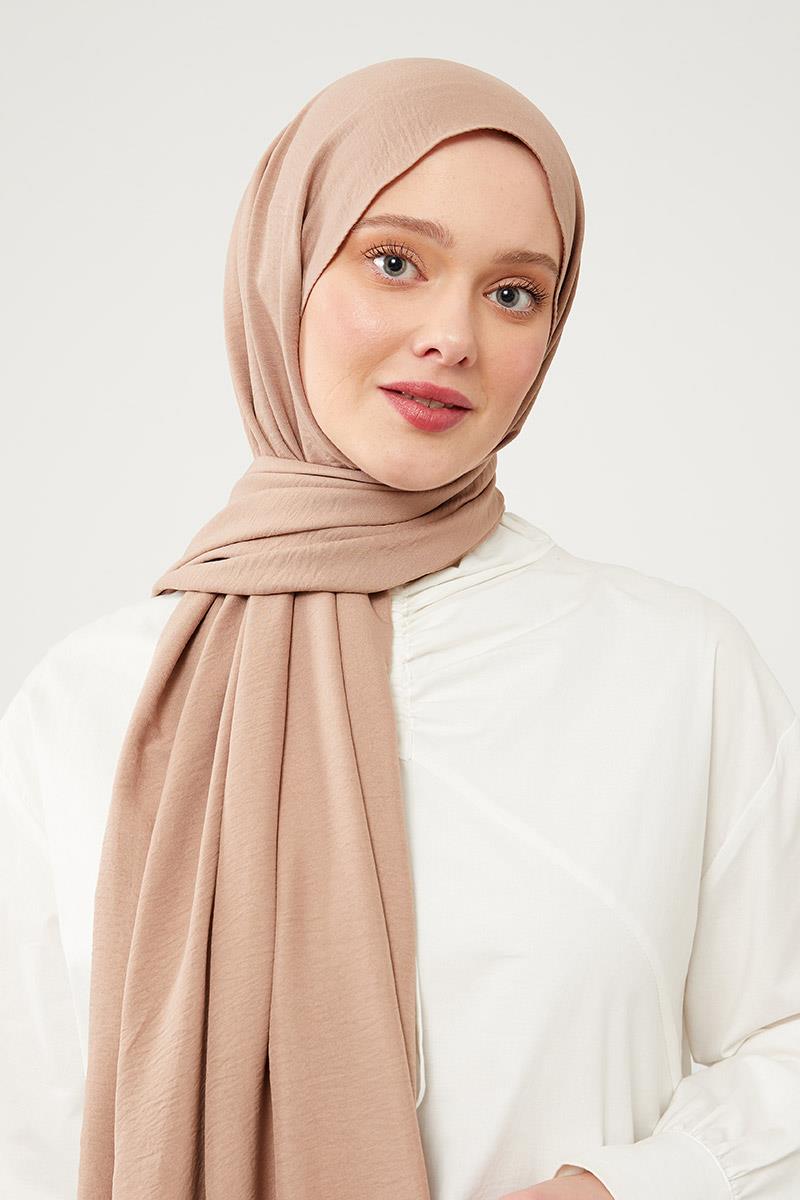 Fivescarf Açık Vizon Pamuk Cazz Şal