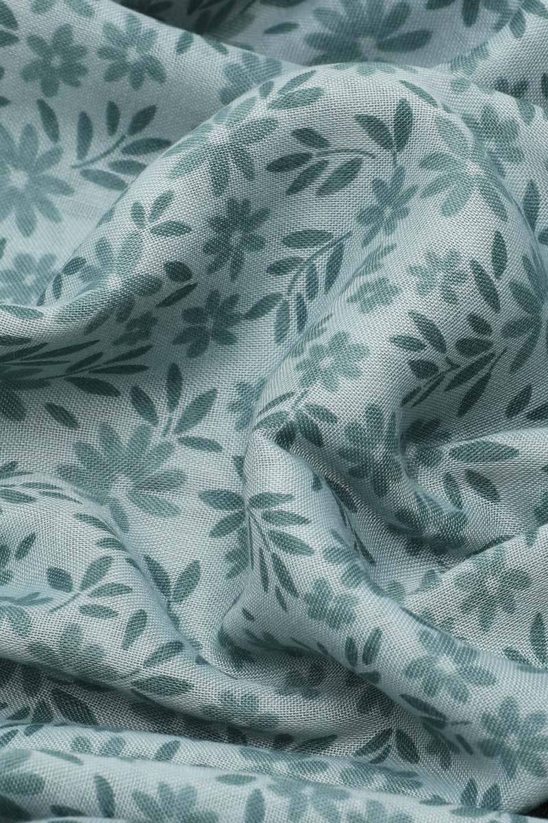 Fivescarf Açık Yeşil Relax Minik Çiçek Şal
