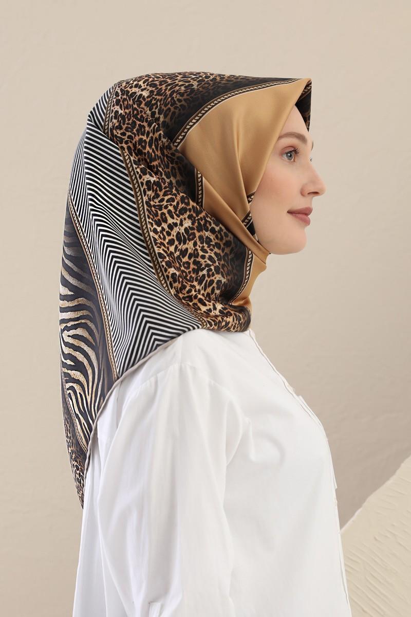 Fivescarf Altın Sarısı Twill Digital Eşarp