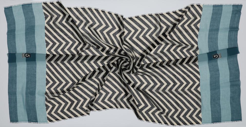 Fivescarf Bej Desenli Pamuk Şal