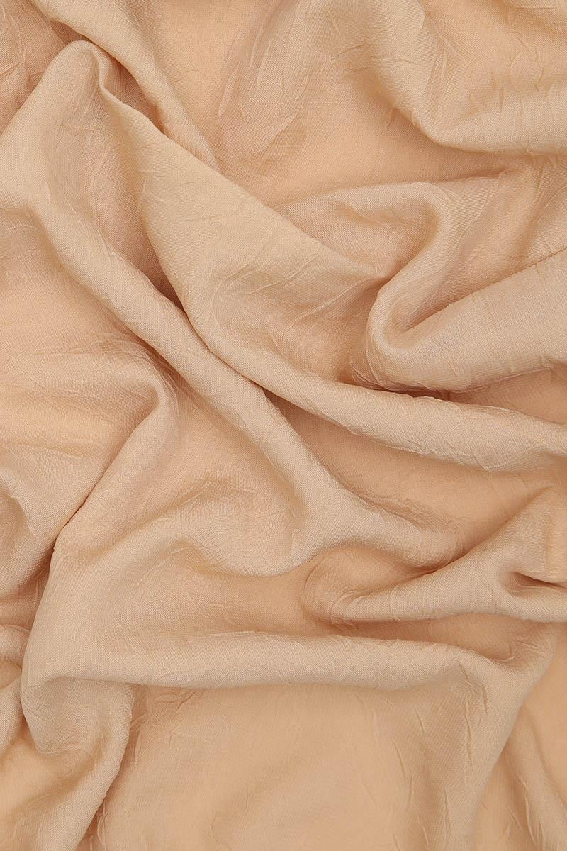 Fivescarf Bej Kraş Krep Şal