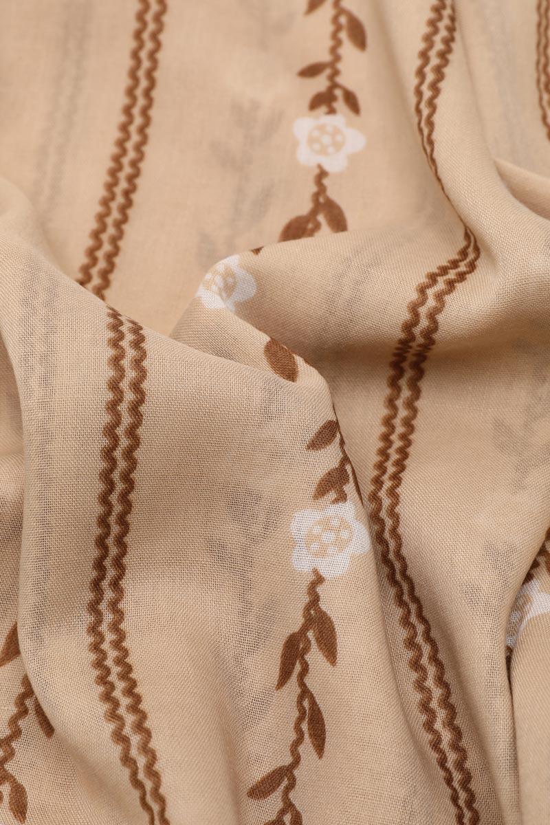 Fivescarf Bej Relax Papatya Şal
