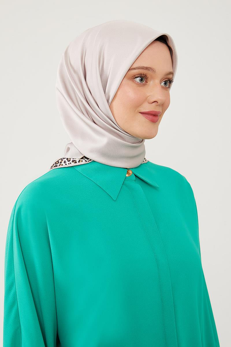 Fivescarf Bej Twill Digital Eşarp
