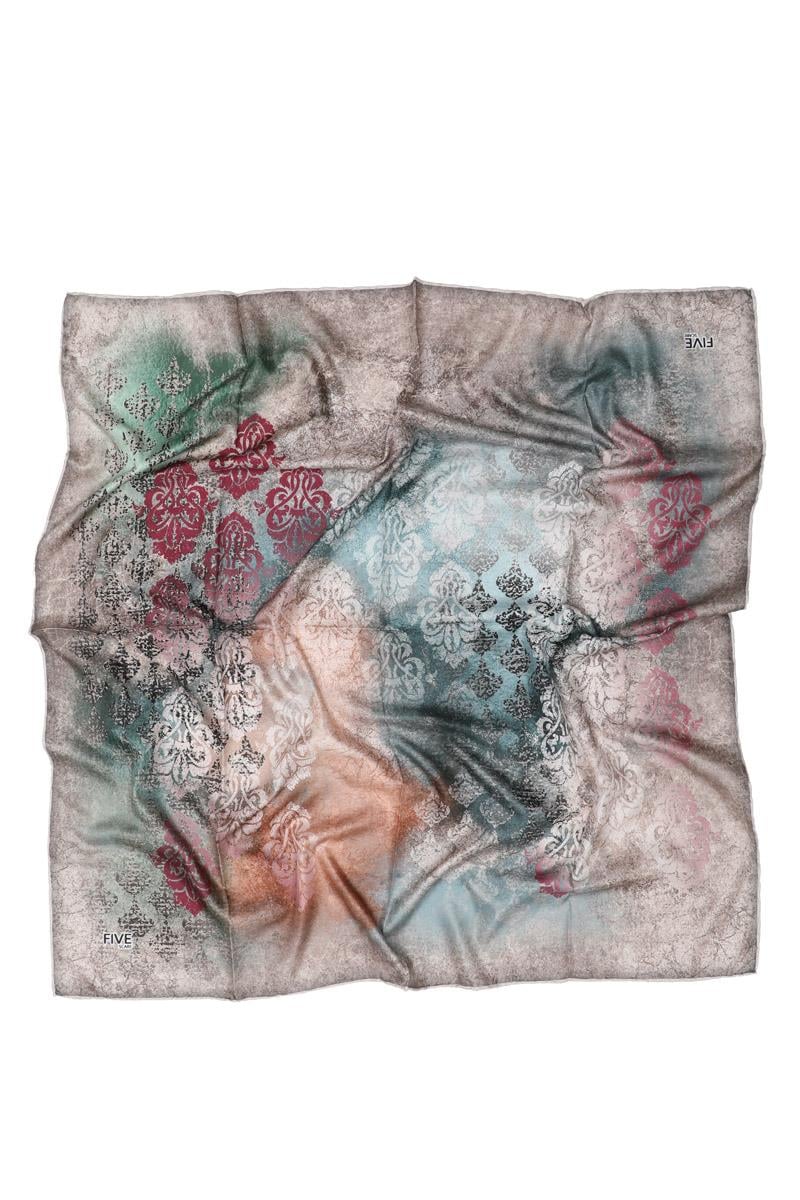 Fivescarf Bej Twill Digital Eşarp