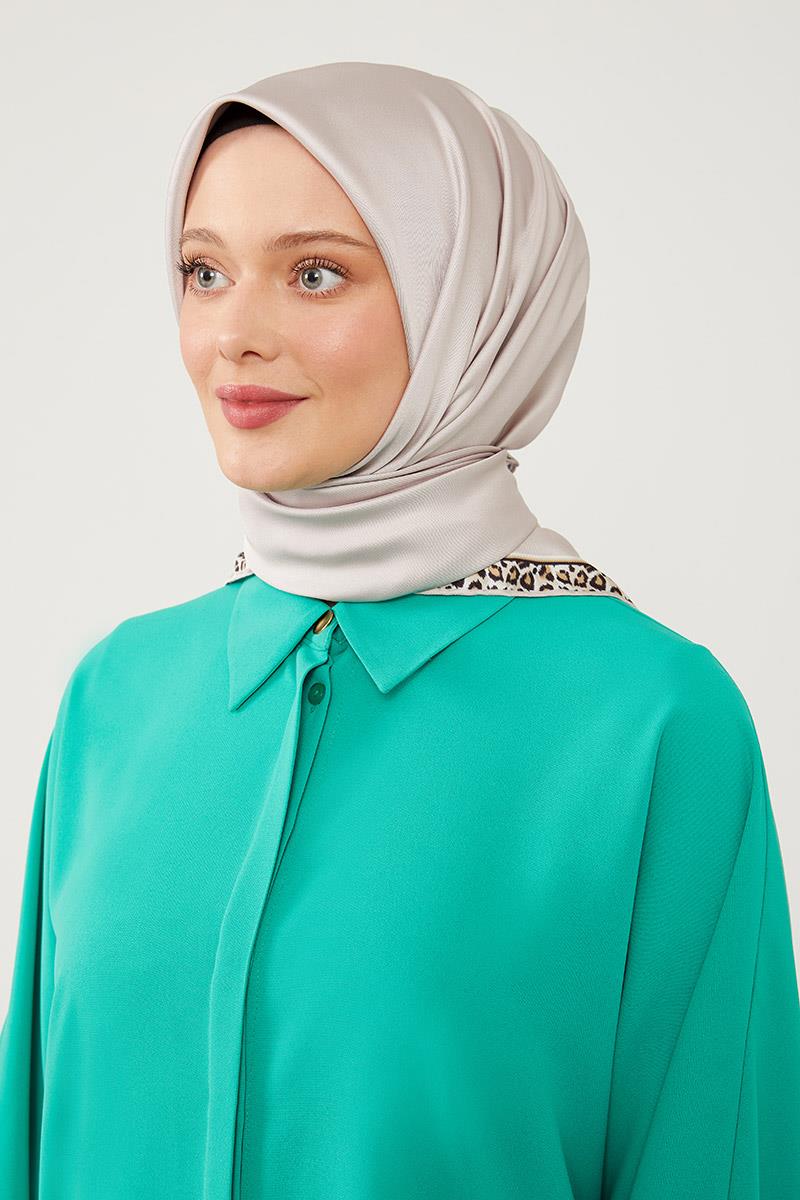 Fivescarf Bej Twill Digital Eşarp