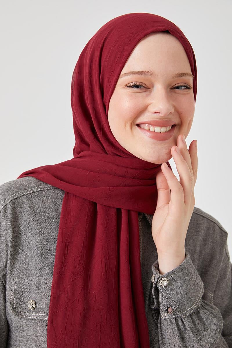 Fivescarf Bordo Frozen Şal