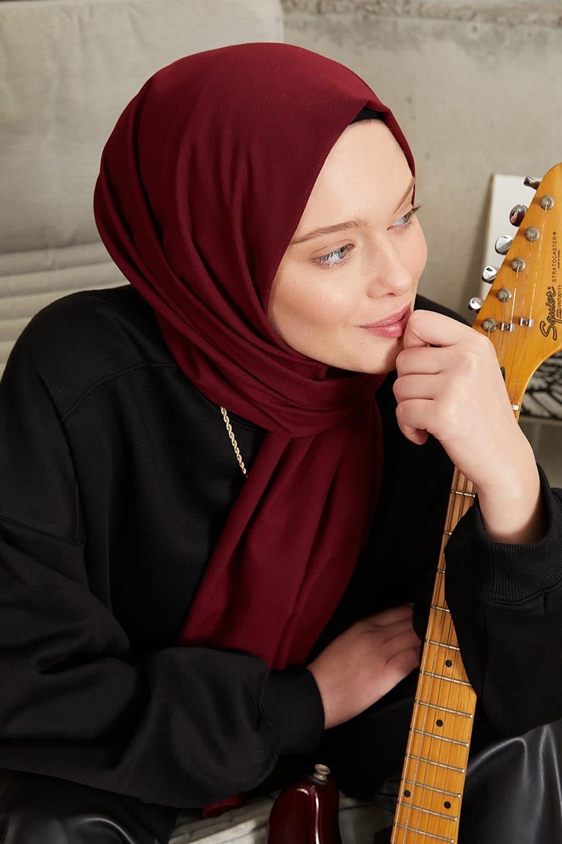 Fivescarf Bordo Harman Şal