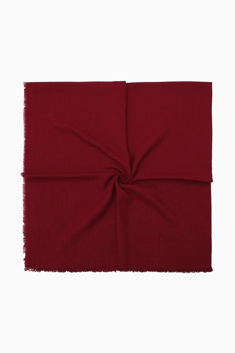Fivescarf Bordo Maxi Cotton Eşarp