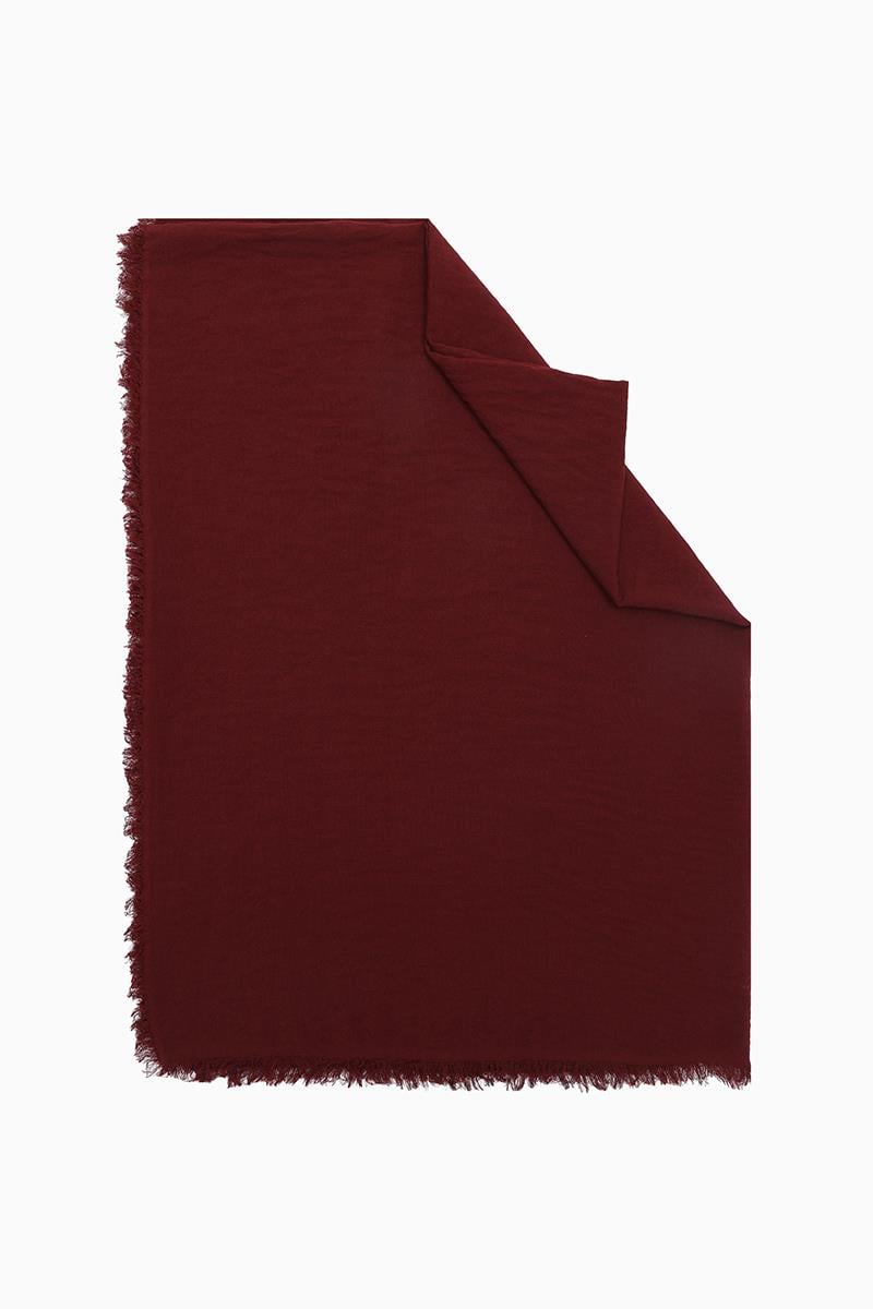 Fivescarf Bordo Maxi Cotton Şal