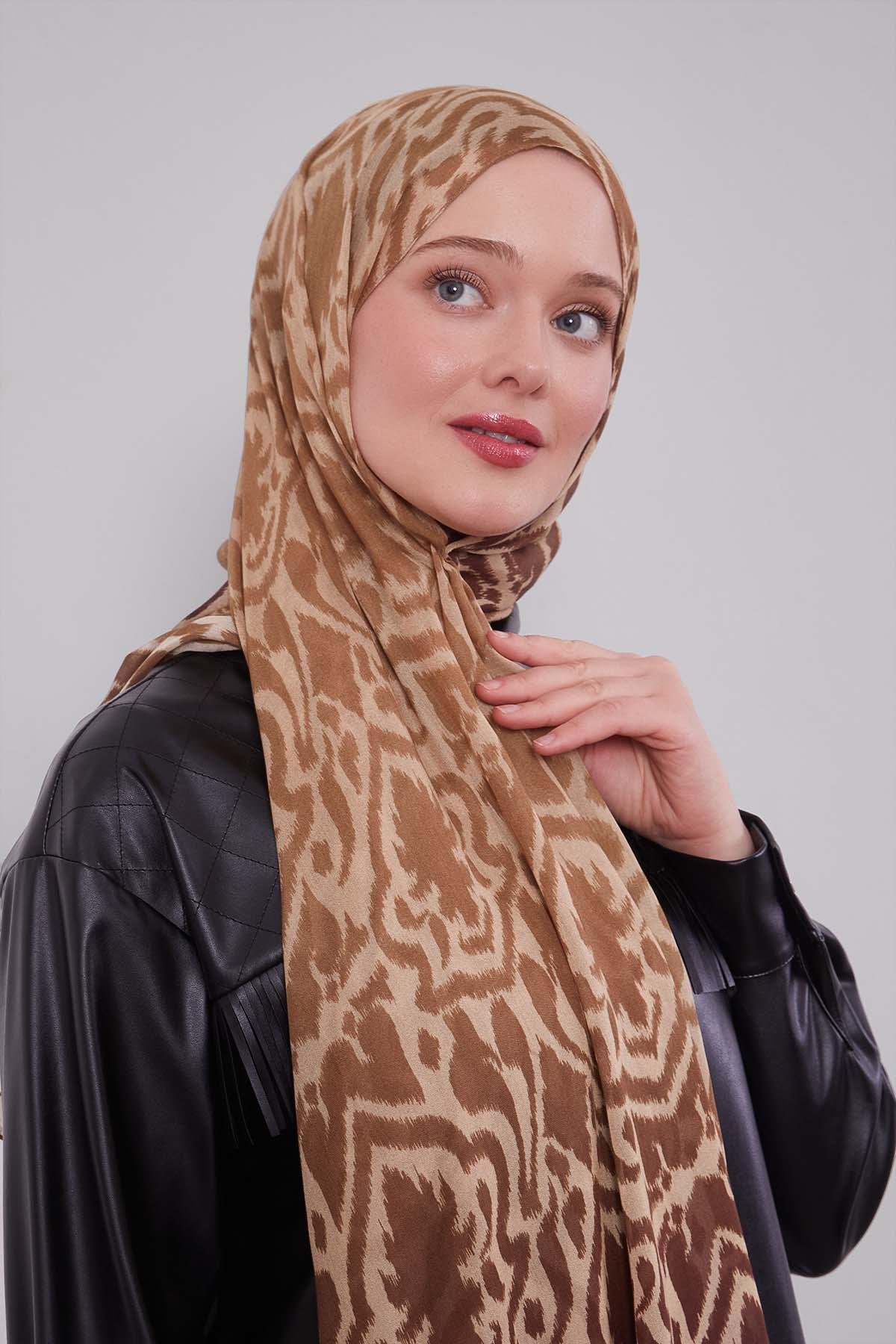 Fivescarf Bordo Renk Geçişli Vivian Şal