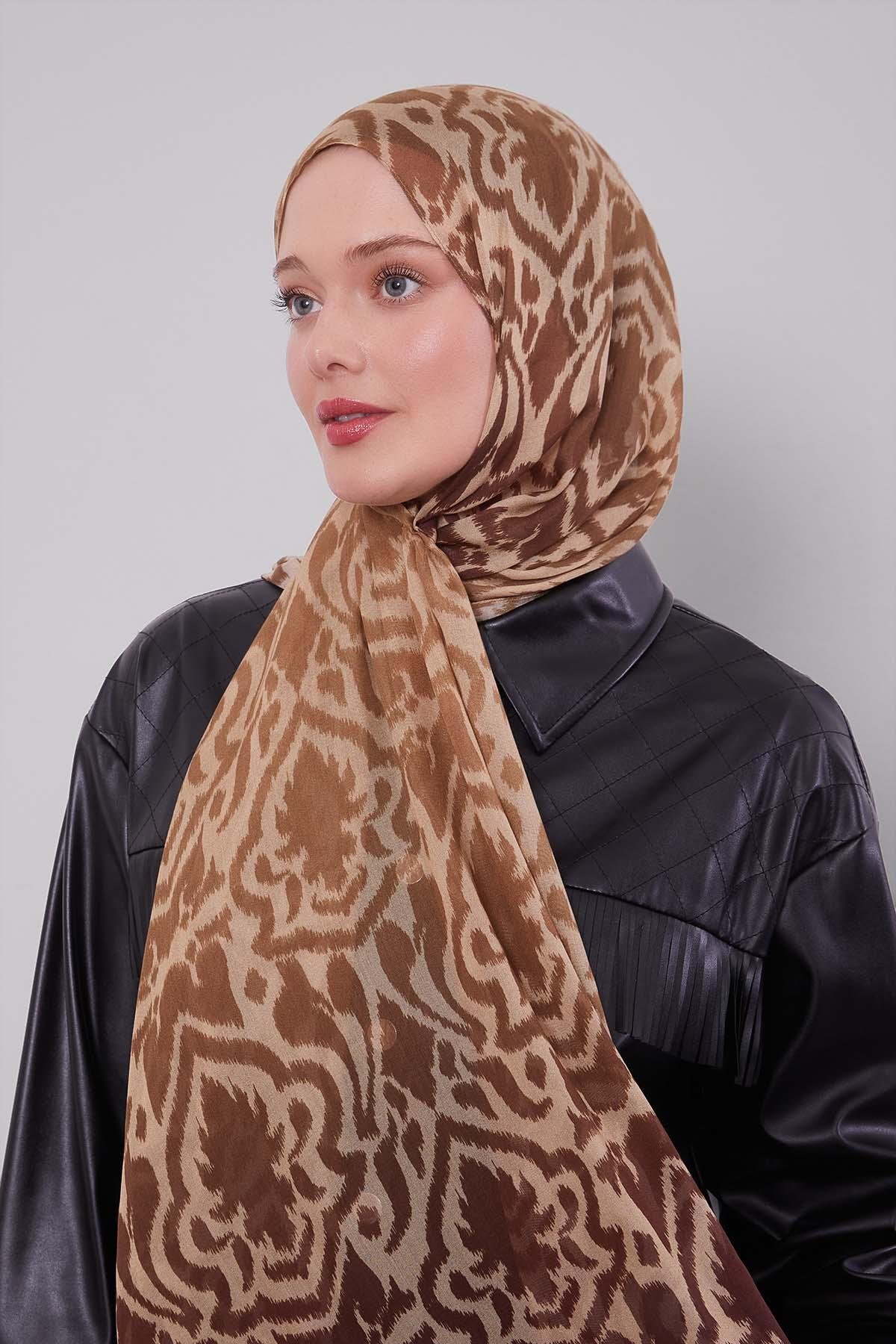 Fivescarf Bordo Renk Geçişli Vivian Şal