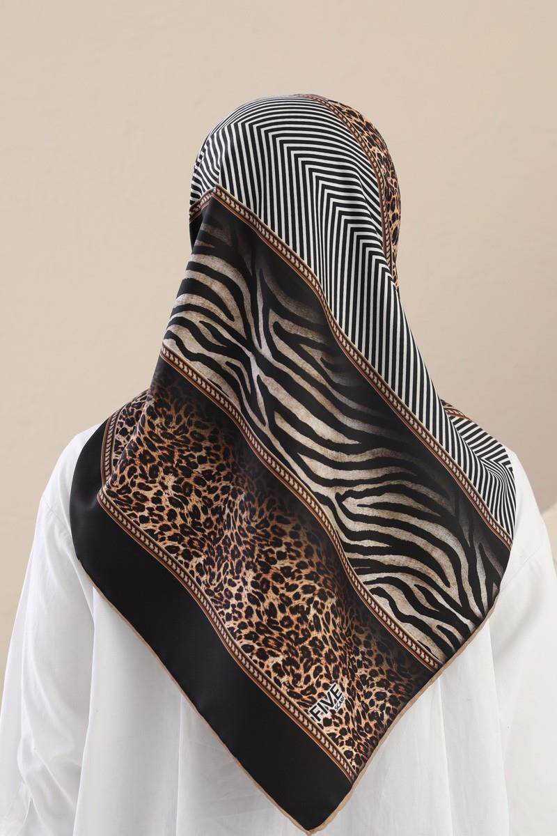 Fivescarf Bordo Twill Digital Eşarp