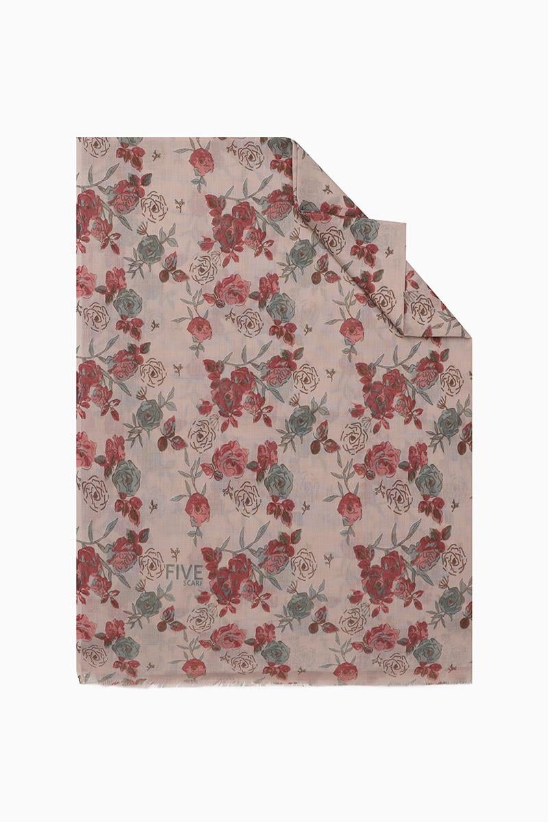 Fivescarf Çağla Yeşili Relax Rose Şal