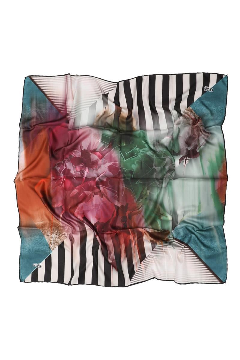 Fivescarf Çağla Yeşili Twill Digital Eşarp