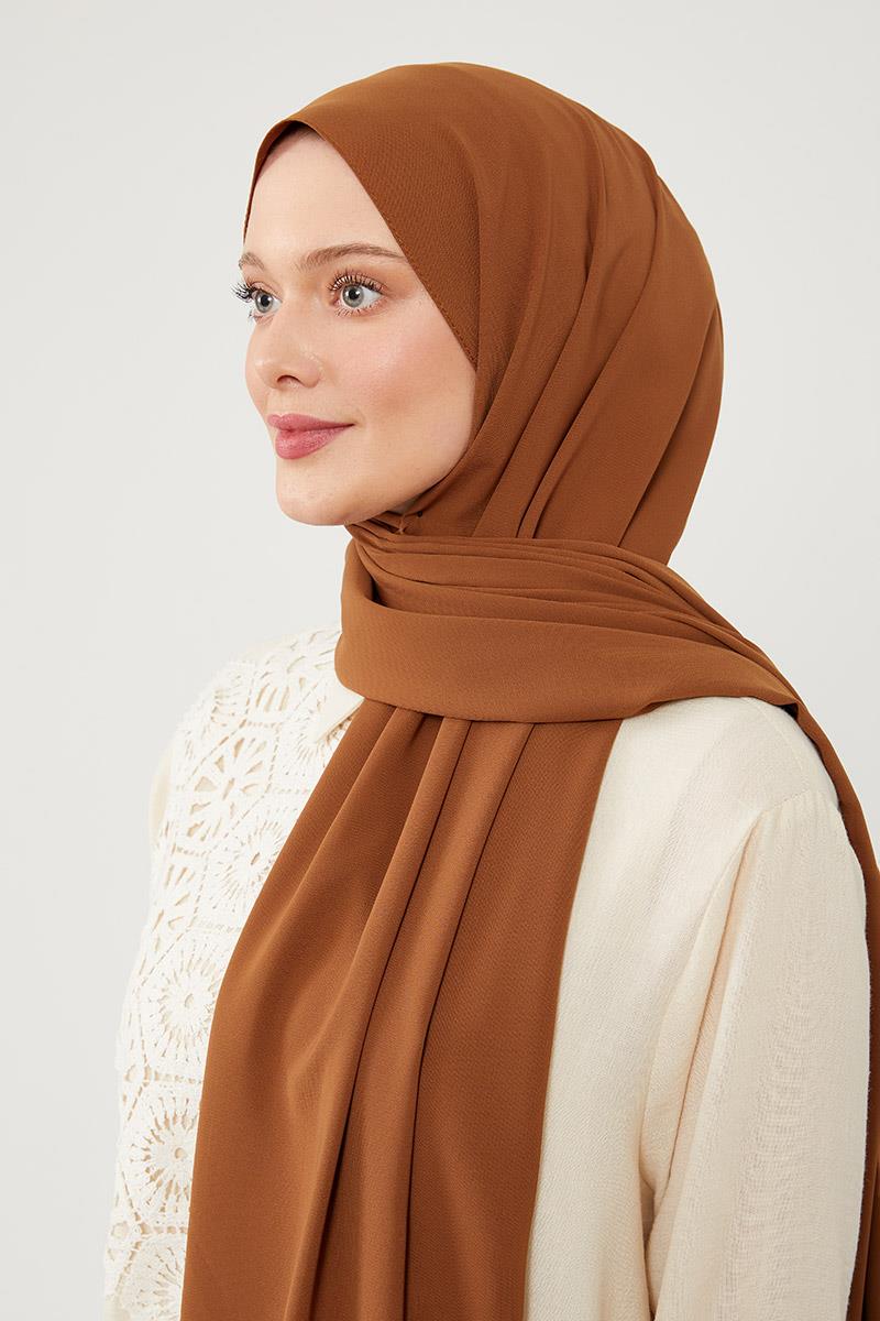 Fivescarf Camel Medine İpeği Şal