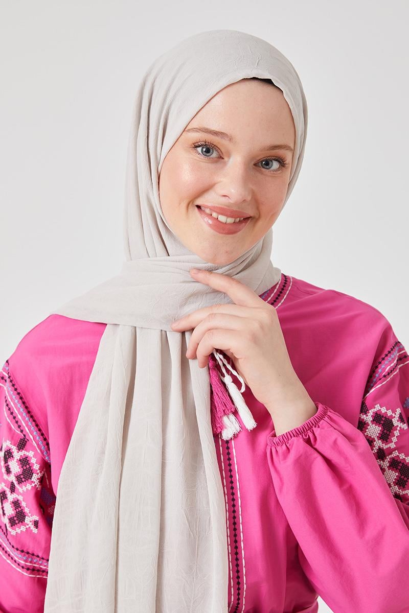 Fivescarf Ekru Frozen Şal