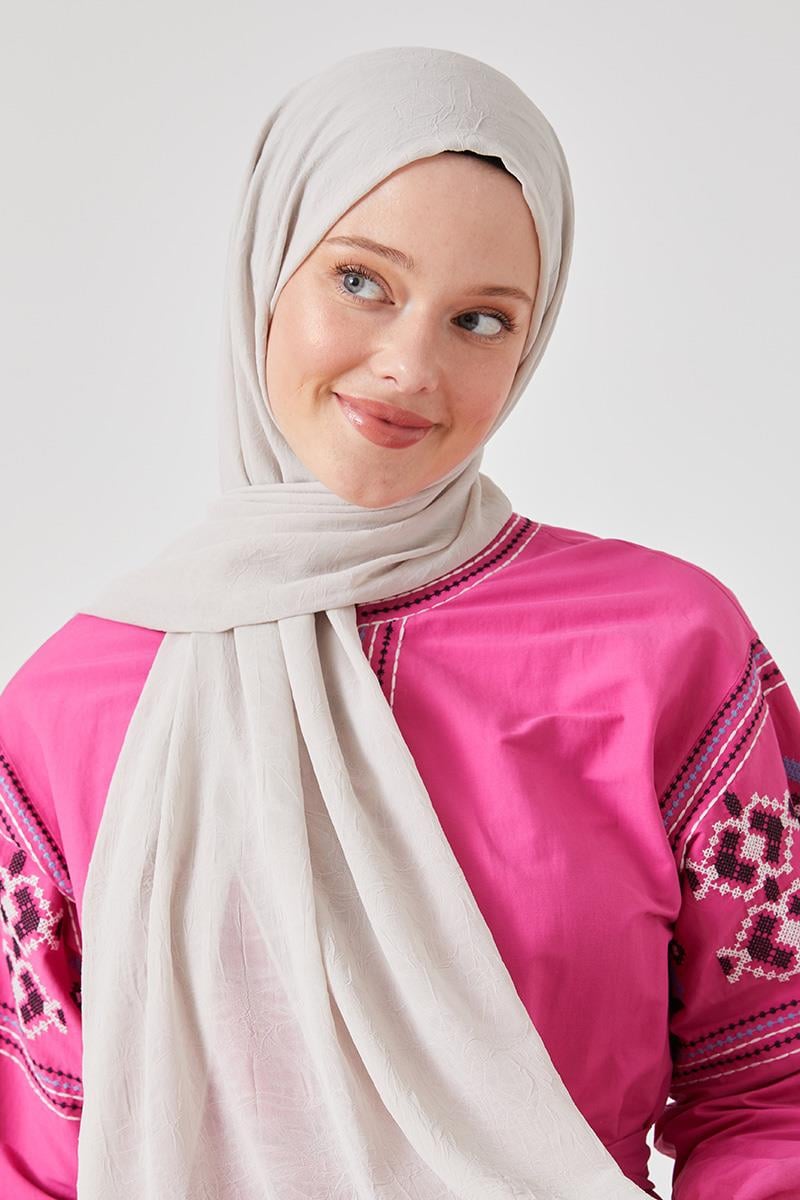 Fivescarf Ekru Frozen Şal