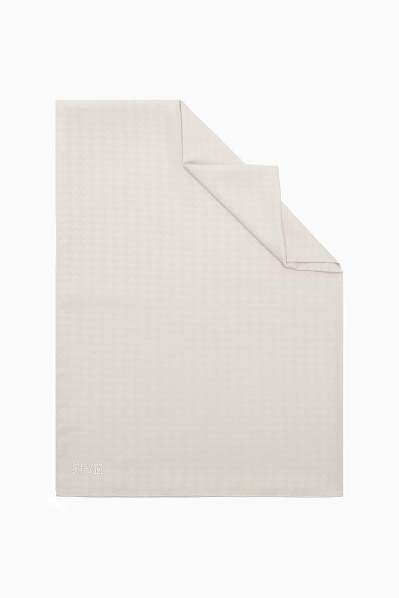Fivescarf Ekru Kazayağı Desen Mood Medine İpeği Şal