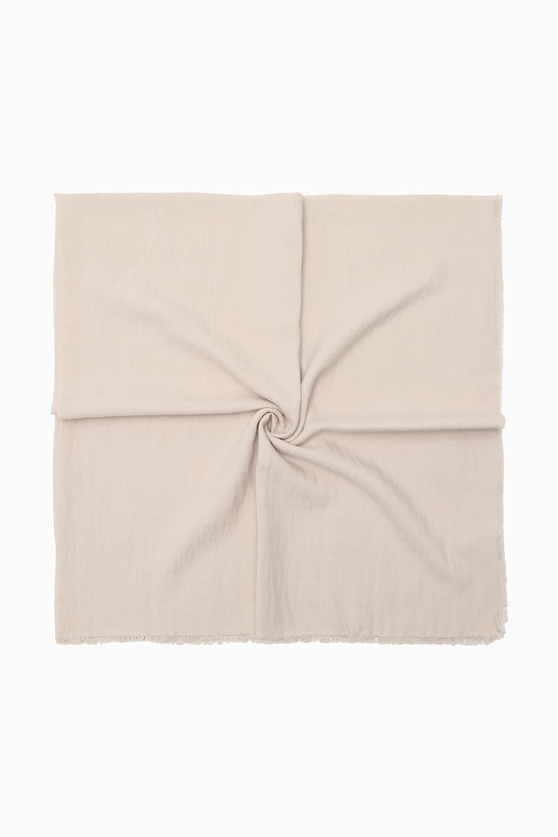 Fivescarf Ekru Maxi Cotton Eşarp
