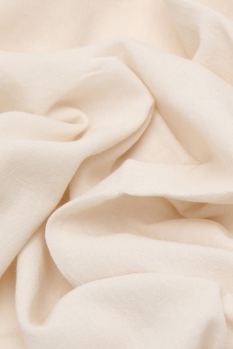 Fivescarf Ekru Naturel Pamuk Şal