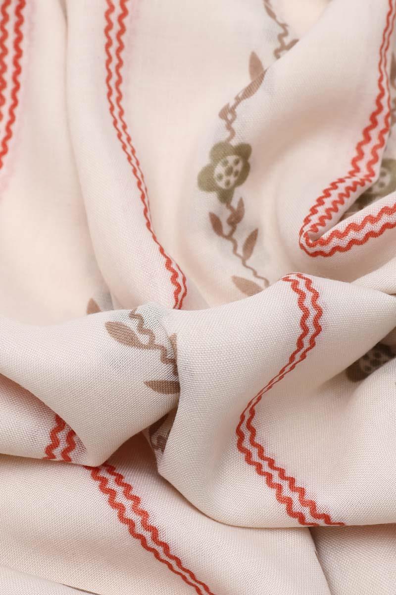 Fivescarf Ekru Relax Papatya Şal
