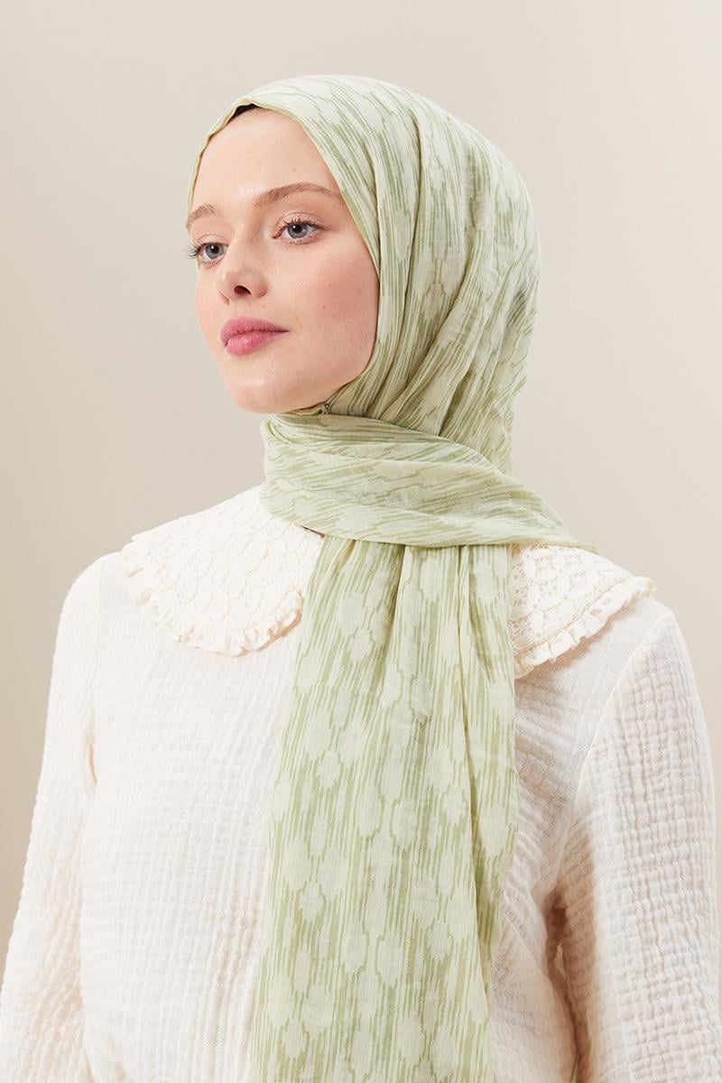 Fivescarf Fıstık Yeşili Bulut Comfort Line Şal