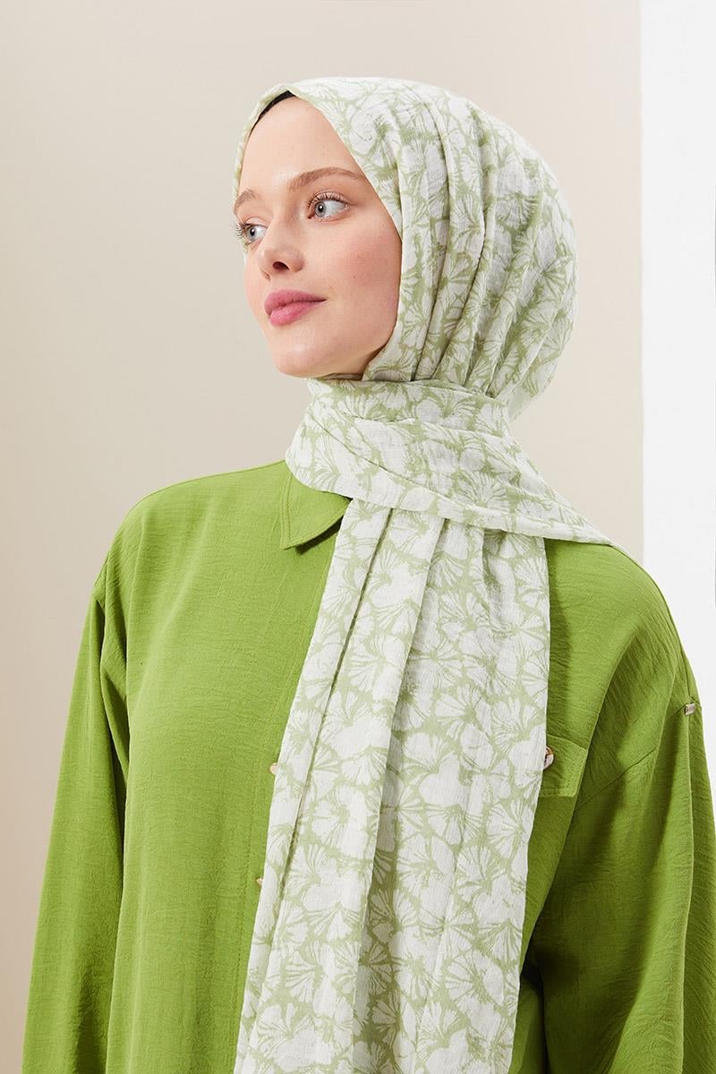 Fivescarf Fıstık Yeşili Ortanca Comfort Line Şal