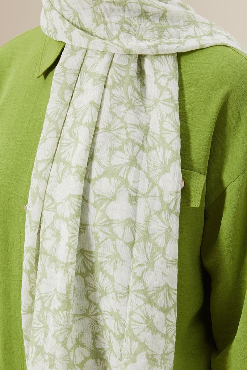 Fivescarf Fıstık Yeşili Ortanca Comfort Line Şal