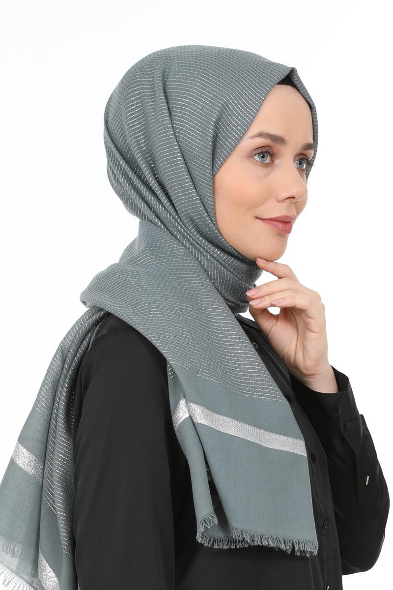 Fivescarf Füme Gold Relax Şal