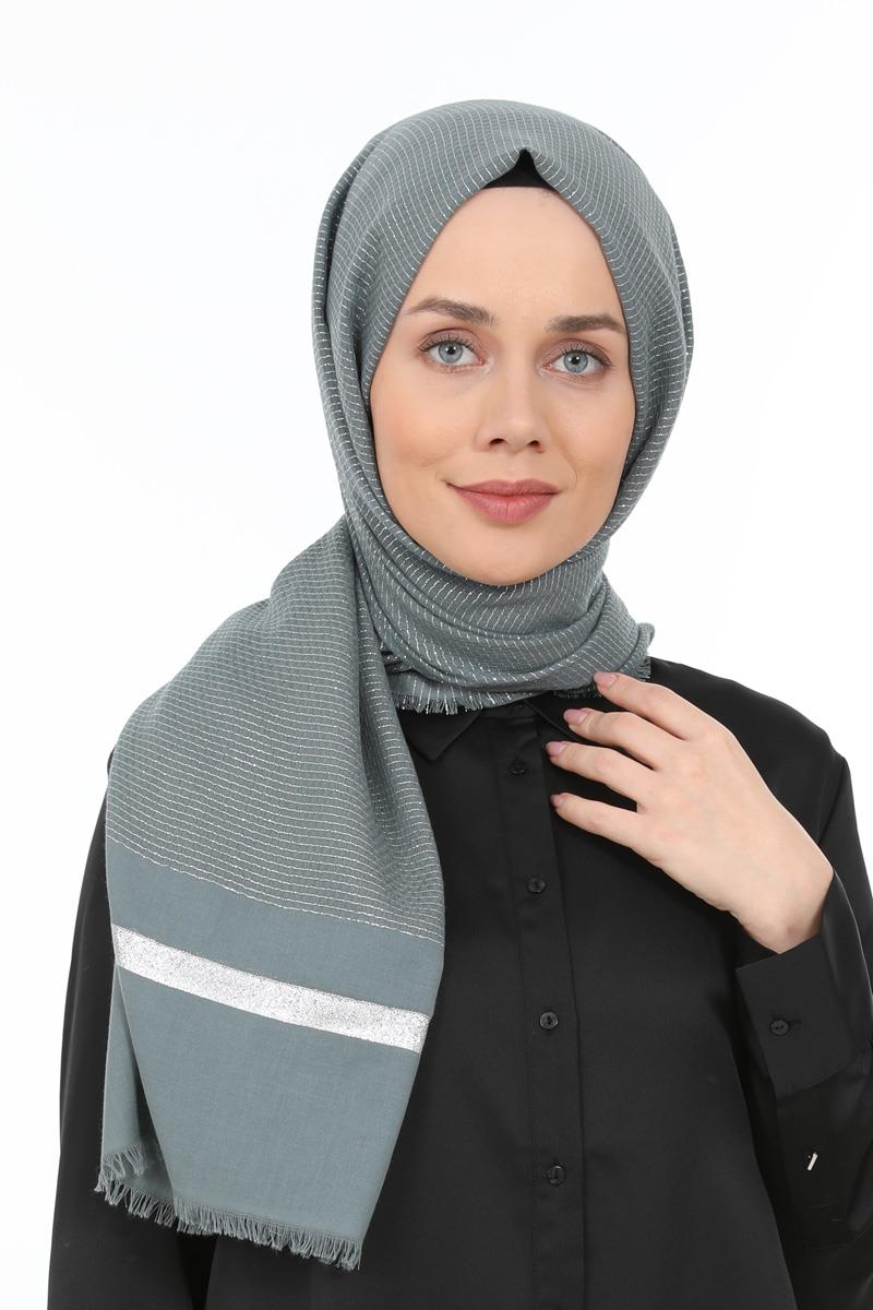 Fivescarf Füme Gold Relax Şal