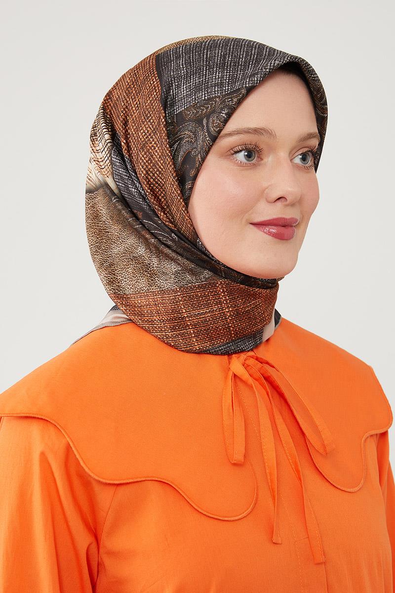 Fivescarf Füme Twil Digital Eşarp